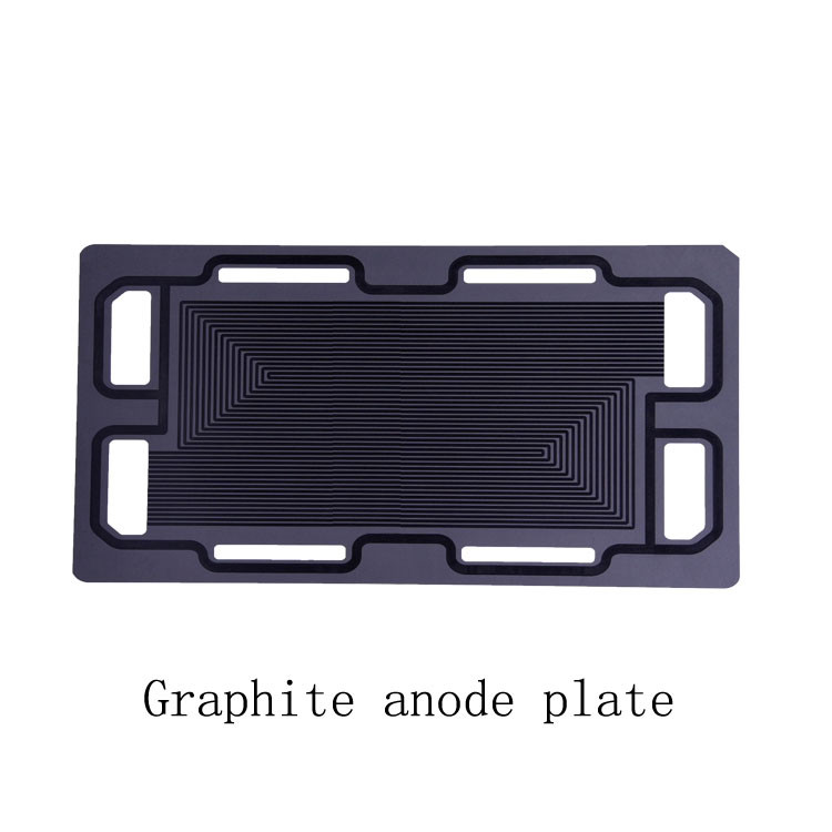 Graphite anode plate for fuel cell